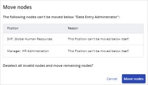 Deselect Invalid Nodes for Mass Move Confirmation